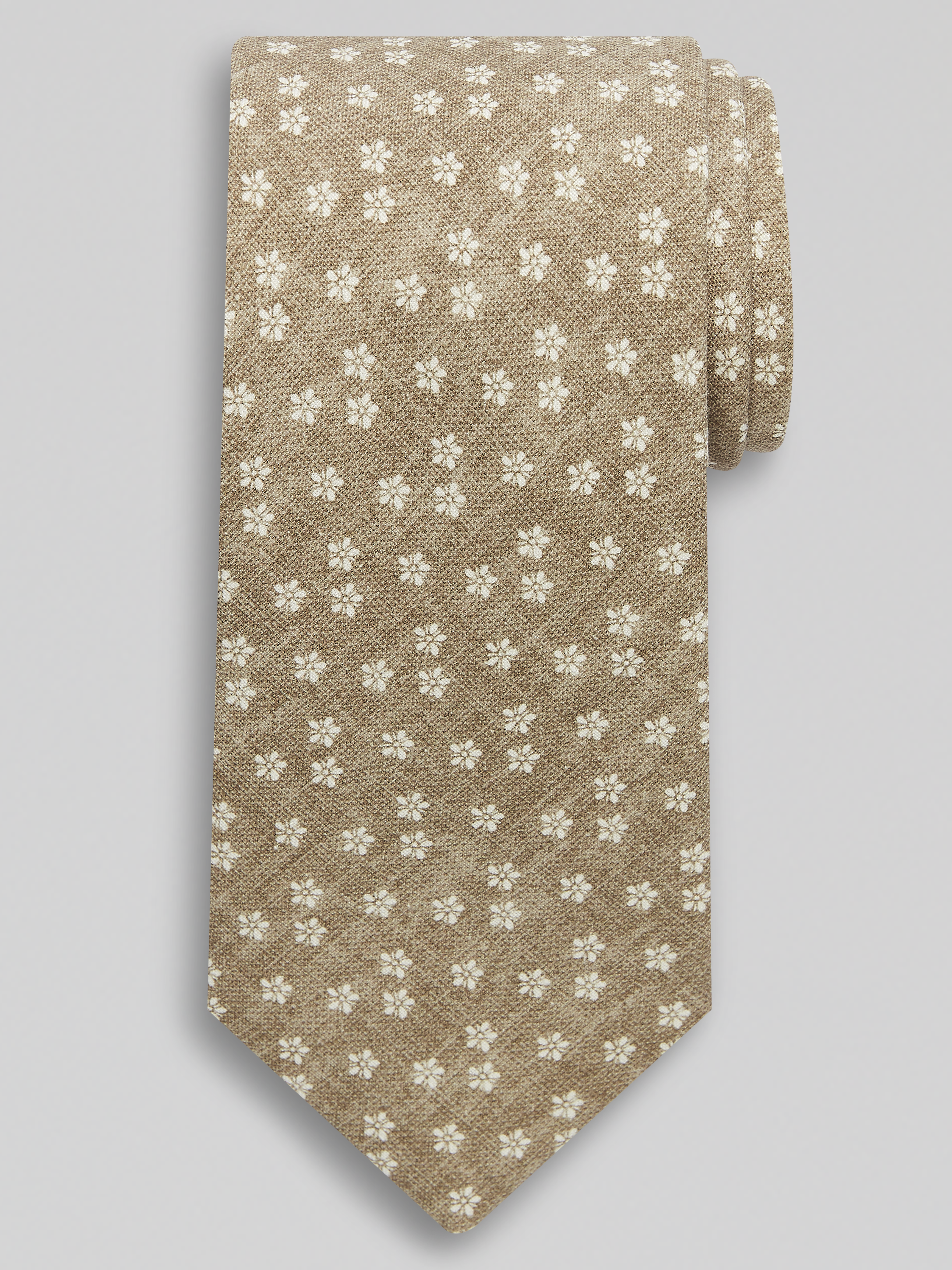 Narrow Simple Floral Tie