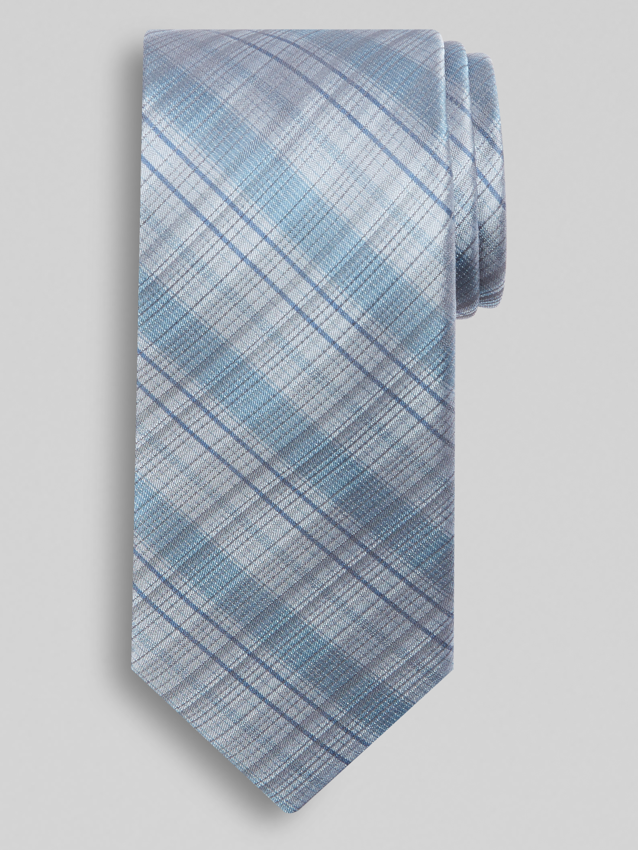 Fineline Plaid Tie