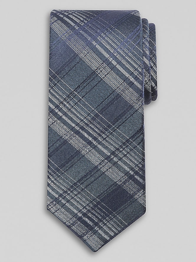 Awearness Kenneth Cole Pick Stitch Plaid Tie