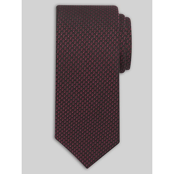 Awearness Kenneth Cole Men's Sliding Dots Tie Burgundy - Size: One Size