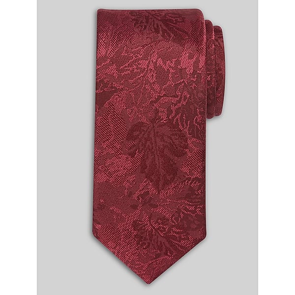 Awearness Kenneth Cole Men's Botanical Tie Burgundy - Size: One Size