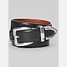 Egara Silver Tip Faux Leather Belt
