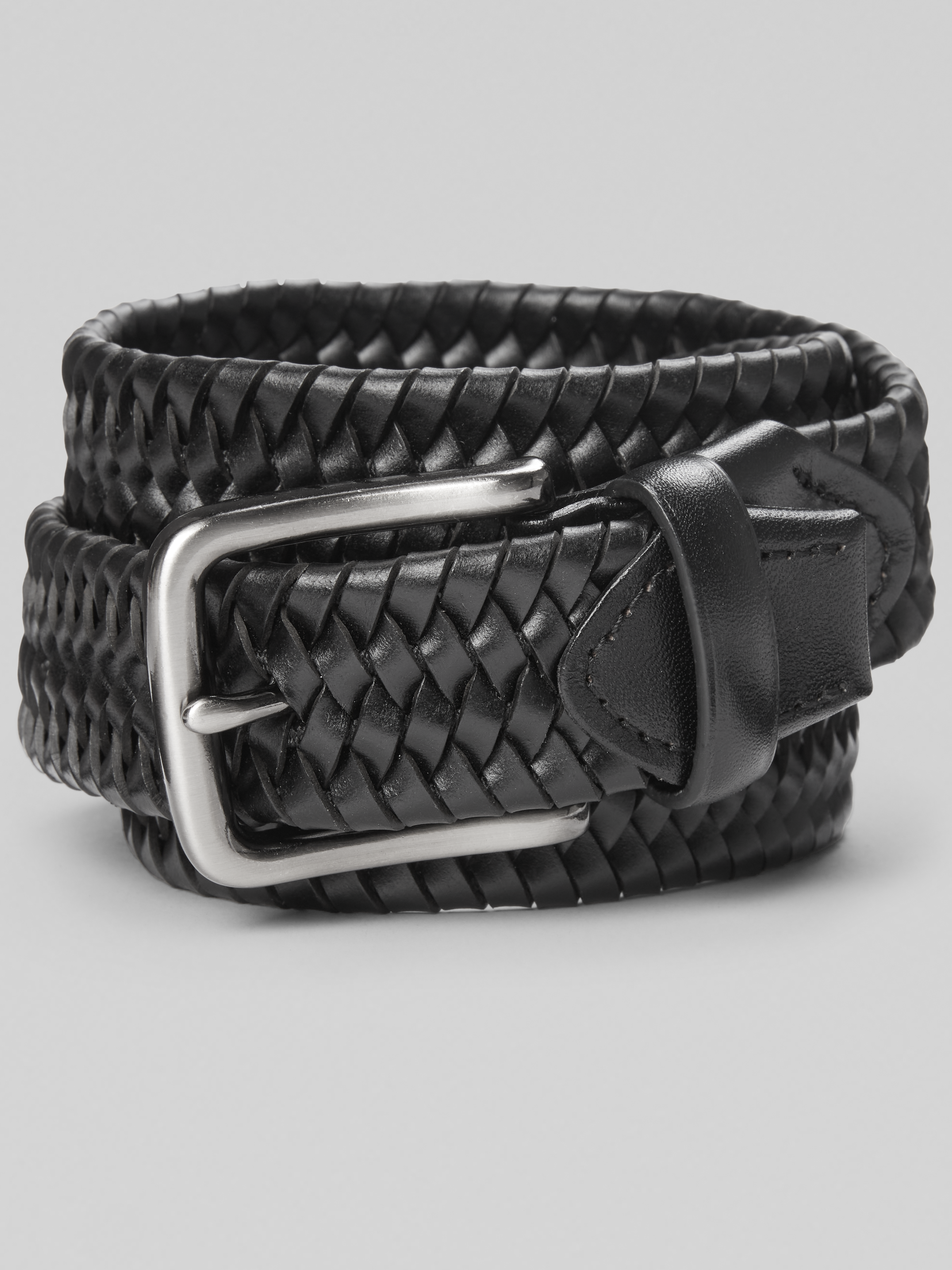 Imam Joseph Abboud Tubular Braid Stretch Leather Belt | Belts