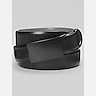 Egara Feather Edge Plaque Buckle Faux Leather Belt