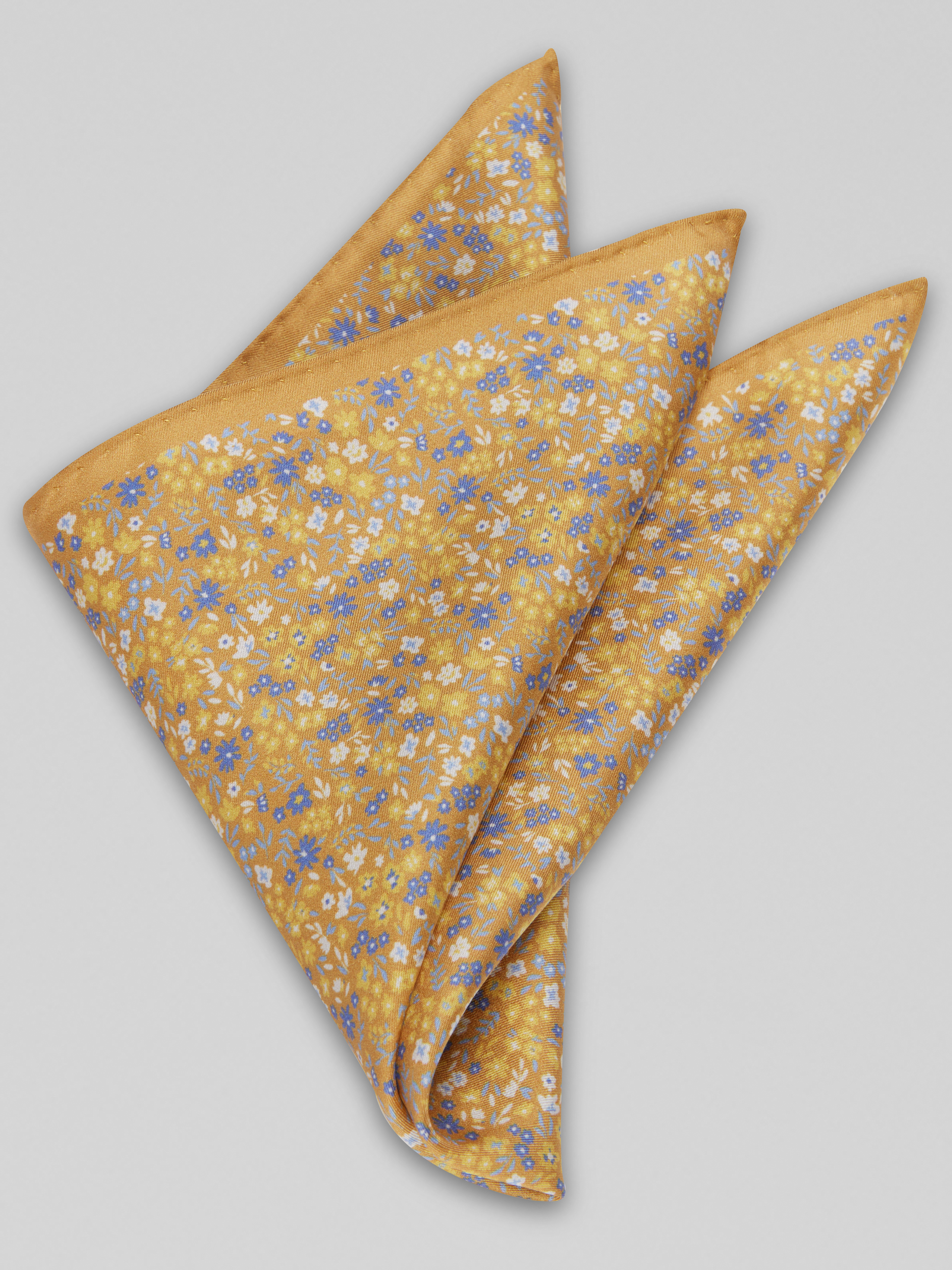 Tossed Floral Pocket Square
