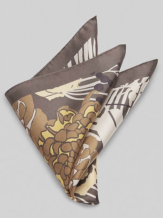 Joseph Abboud Tropical Botanical Pocket Square