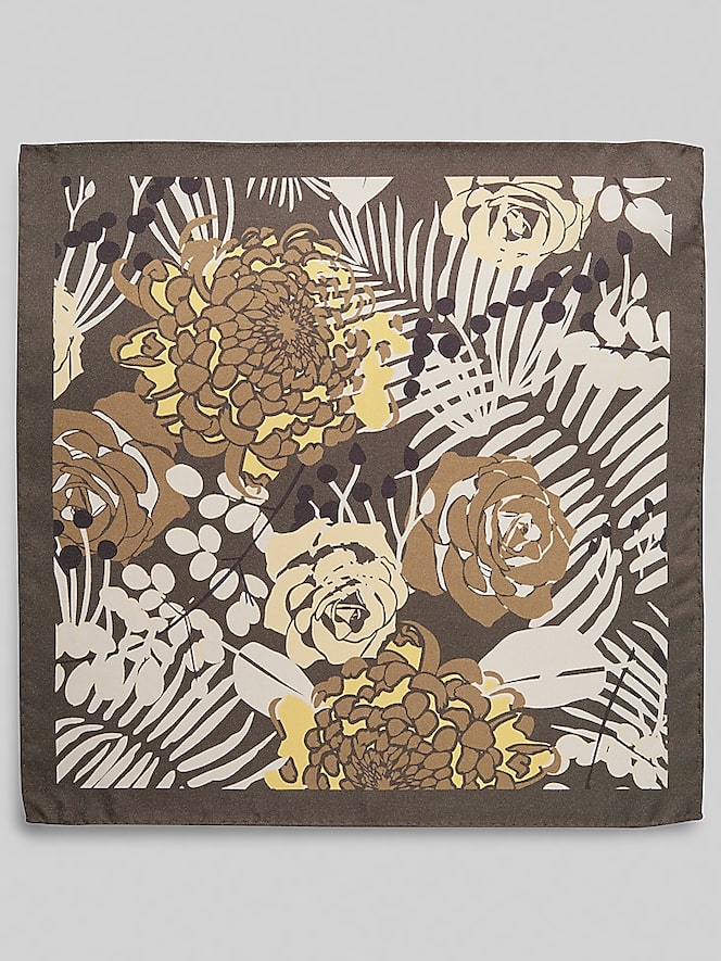 Joseph Abboud Tropical Botanical Pocket Square