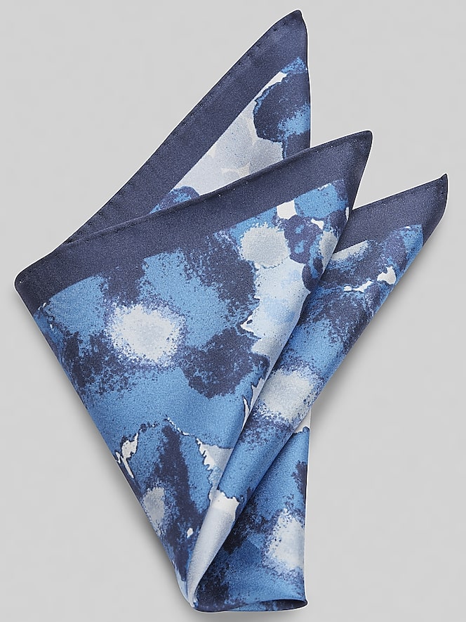 Pronto Uomo Watercolor Floral Pocket Square