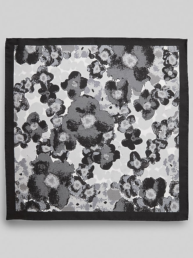 Pronto Uomo Watercolor Floral Pocket Square