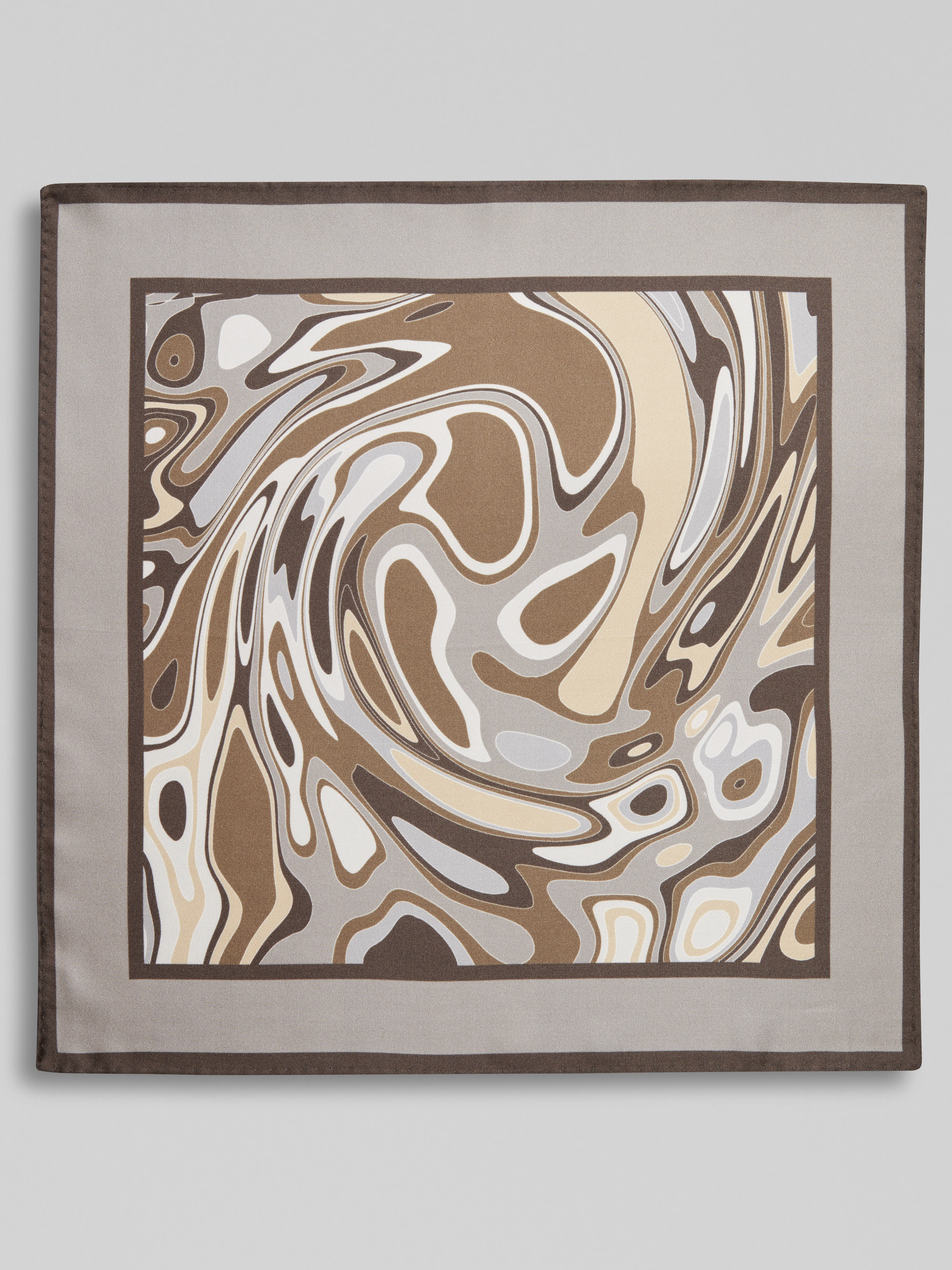 Marbled Abstract Paint Pocket Square