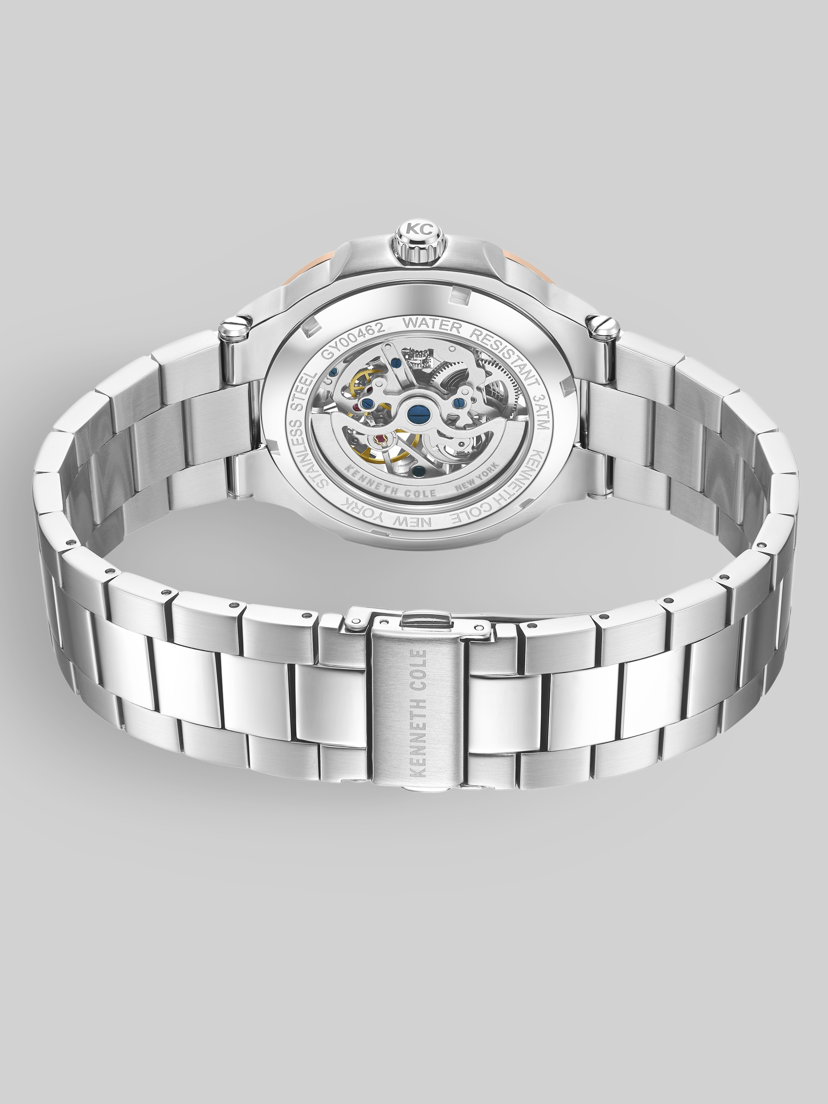 Stainless Steel Skeleton Watch