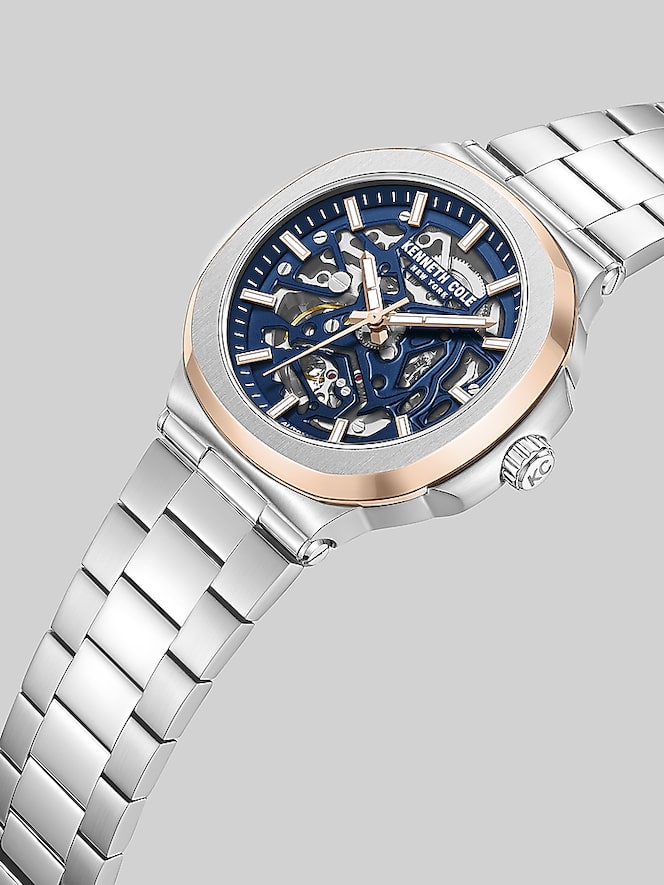 Kenneth Cole Stainless Steel Skeleton Watch