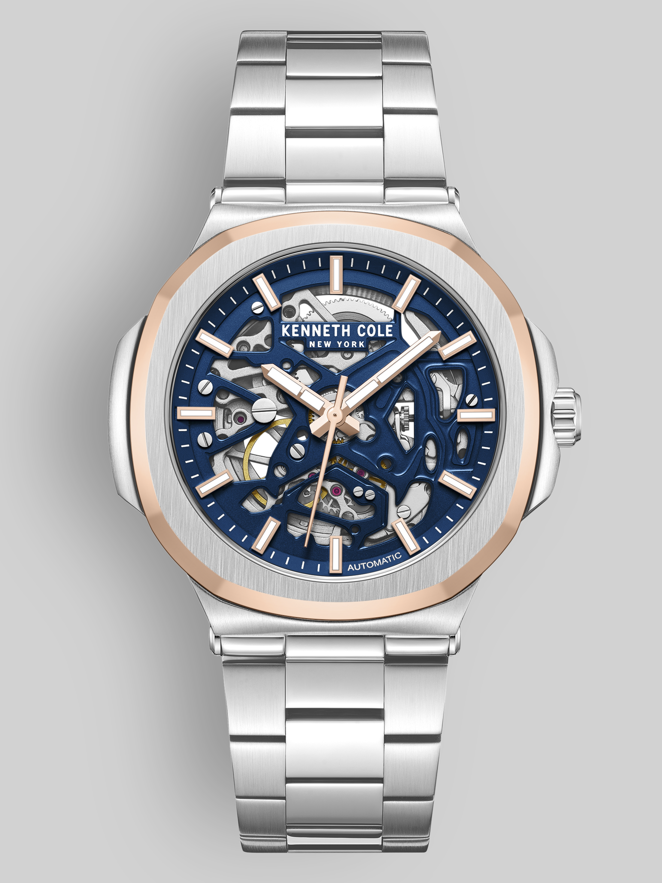 Stainless Steel Skeleton Watch