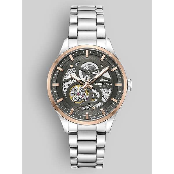 Kenneth Cole Mens Automatic Bracelet Watch Silver