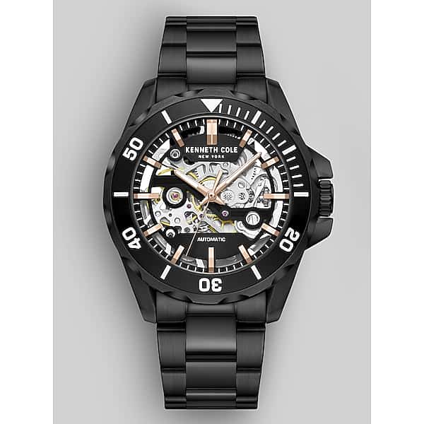 Kenneth Cole Men's Automatic Watch Black - Size: One Size TMW8BA080002