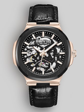 Stainless Steel Skeleton Watch