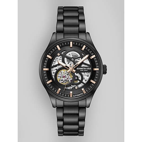 Kenneth Cole Mens Automatic Bracelet Watch Black