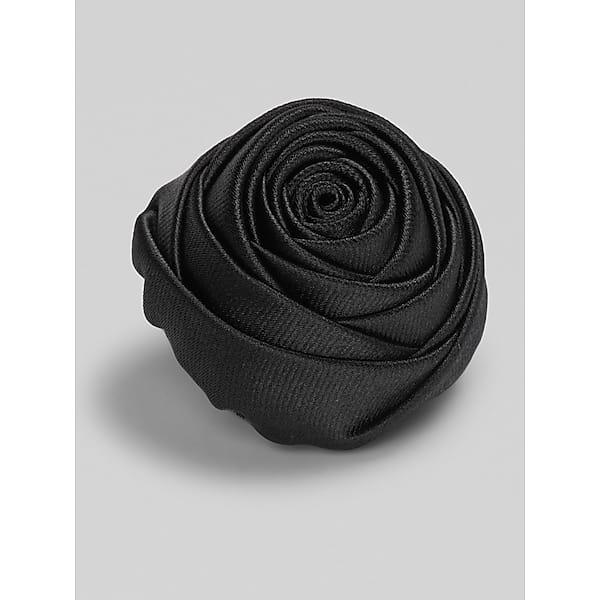 Pronto Uomo Men's Rosette Lapel Pin Black - Size: One Size - Only Available at Men's Wearhouse TMW8BA980002