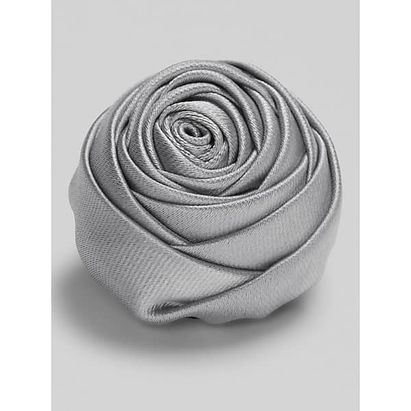Pronto Uomo Men's Rosette Lapel Pin Silver - Size: One Size - Only Available at Men's Wearhouse TMW8BA980025