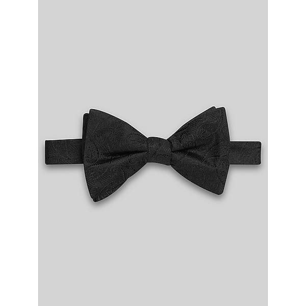 Pronto Uomo Men's Paisley Pre-Tied Bow Tie Black - Size: One Size - Only Available at Men's Wearhouse TMW8BDK80002