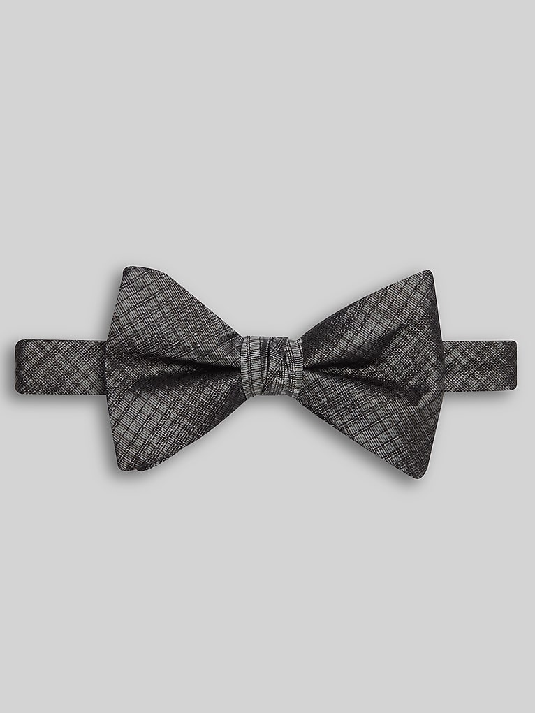Pronto Uomo Plaid Pre-Tied Bow Tie