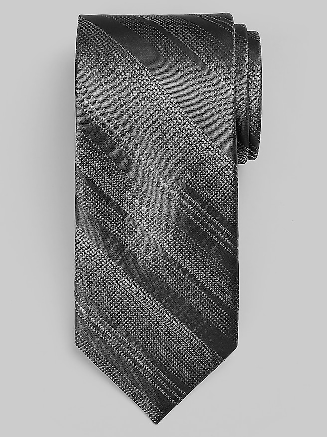 Awearness Kenneth Cole Men's Stripe Tie , Black
