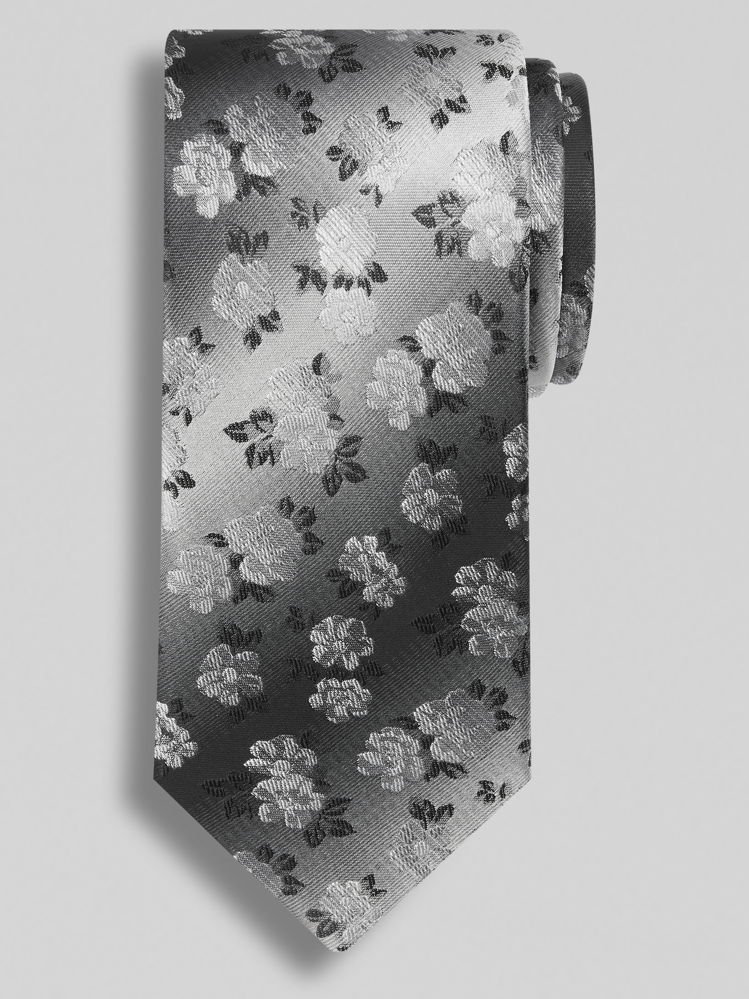 Narrow Floral Tie