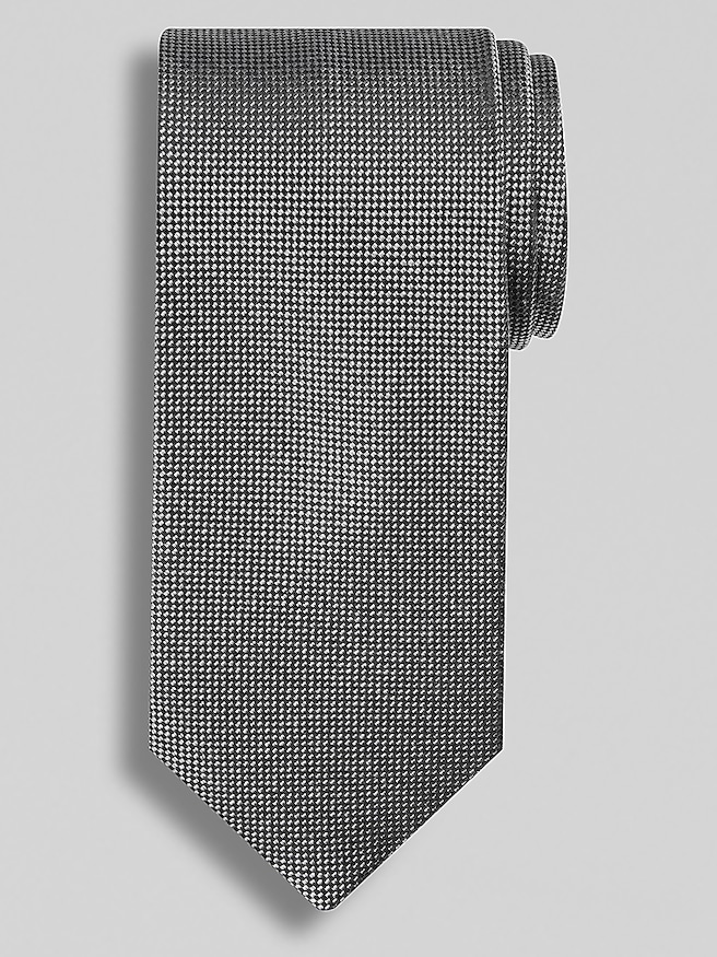 Awearness Kenneth Cole Men's Narrow Geometric Tie , Black