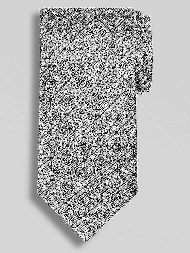 Joseph Abboud Men's Narrow Medallion Tie , Black