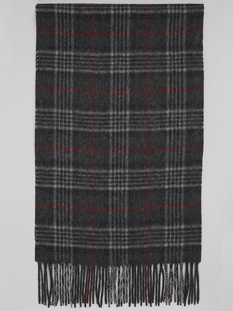 Joseph Abboud Glen Plaid Windowpane Cashmere Scarf
