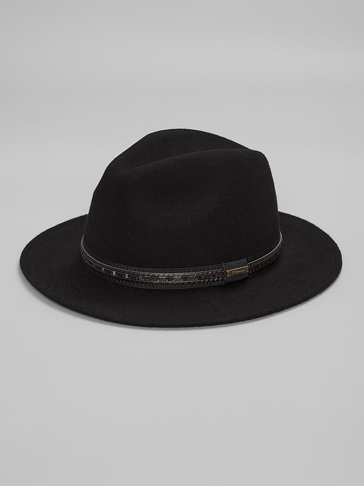 Biltmore Layered Band Wool Safari Hat, Black - Size: L  display picture 1