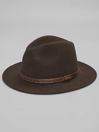 Layered Band Wool Safari Hat