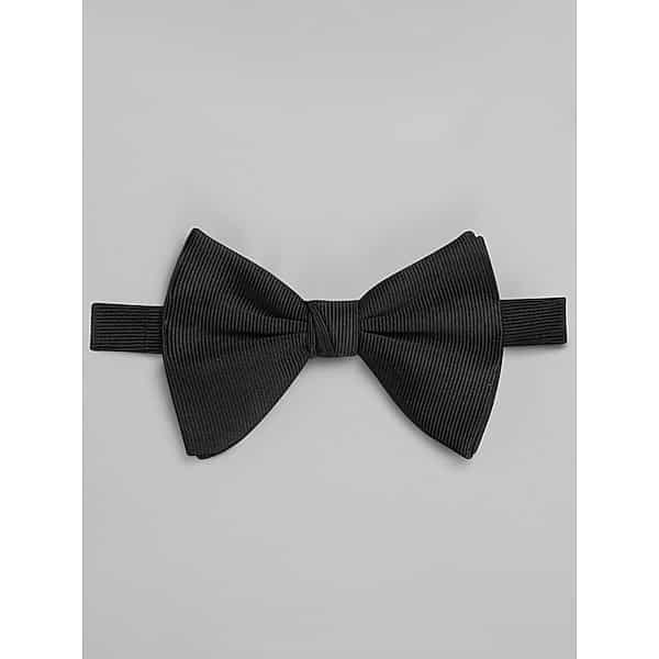 Pronto Uomo Men's Teardrop Pre-Tied Bow Tie Black - Size: One Size - Only Available at Men's Wearhouse