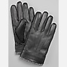 Joseph Abboud Faux Leather Gloves with Knit Cuffs