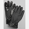 Joseph Abboud Herringbone & Faux Leather Gloves
