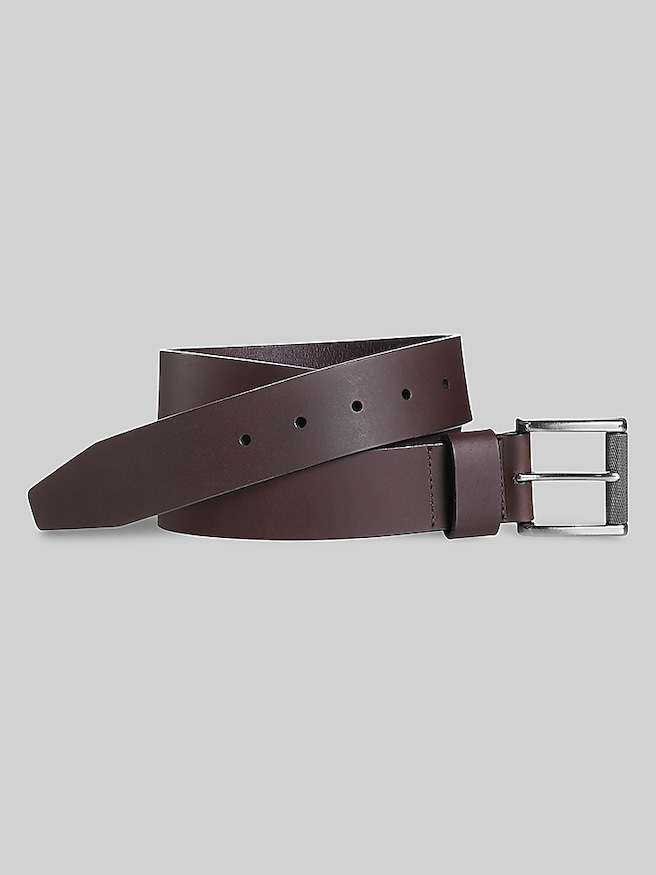 Johnston & Murphy Men's Roller Buckle Belt , Brown