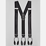 Pronto Uomo Ribbed Silk Blend Suspenders
