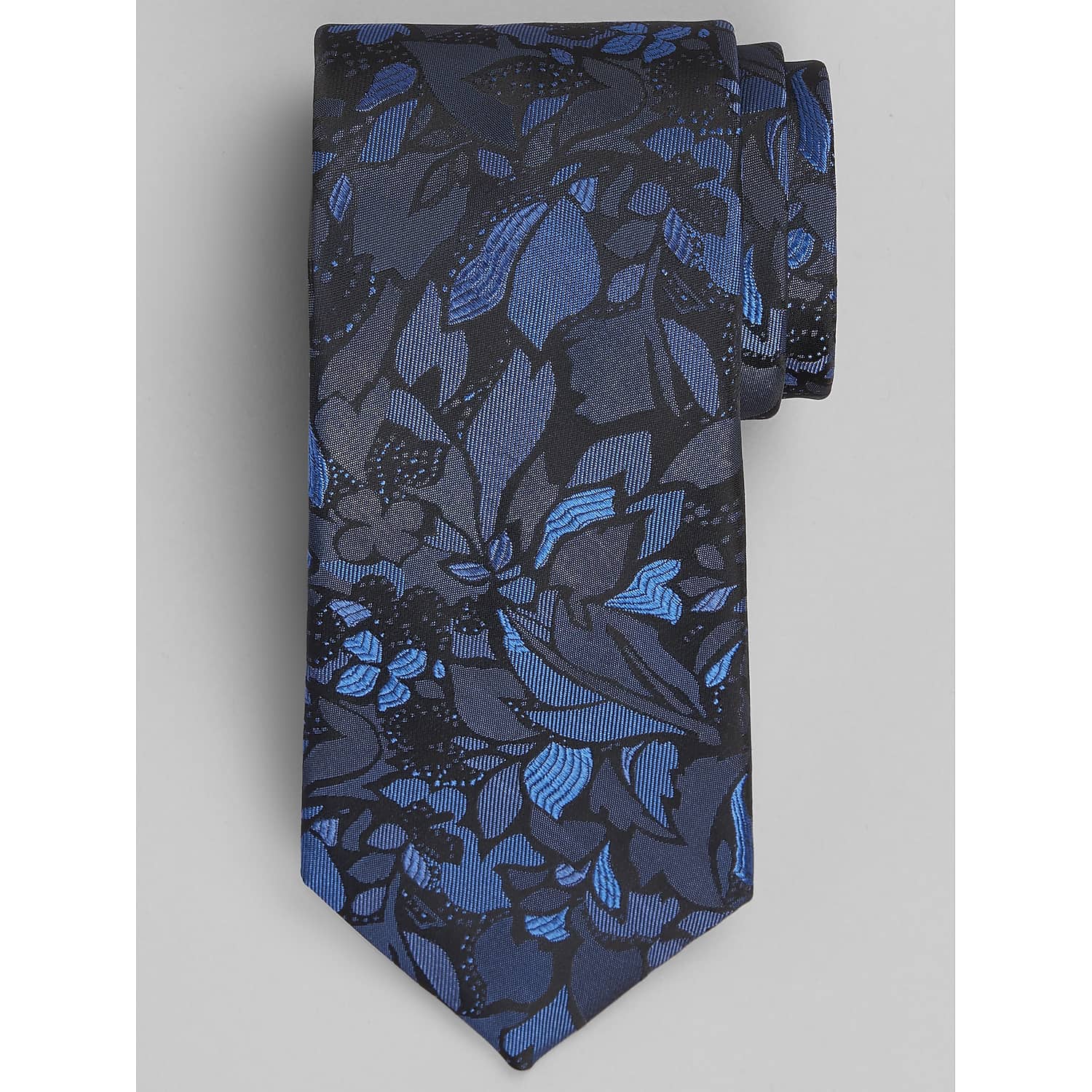 Awearness Kenneth Cole Camoufloral Silk-Blend Tie in Navy and Blue – Men’s One Size Neck Tie for Suits and Dress Shirts