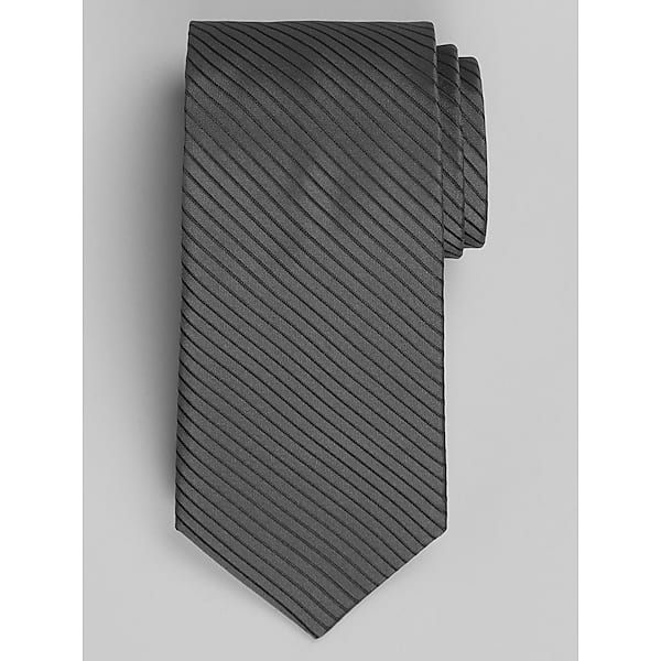 Awearness Kenneth Cole Men's Ribbit Stripe Tie Charcoal - Size: One Size