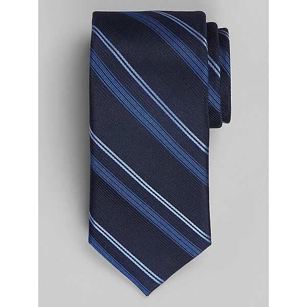 Awearness Kenneth Cole Men's Stracciatella Stripe Tie Navy - Size: One Size