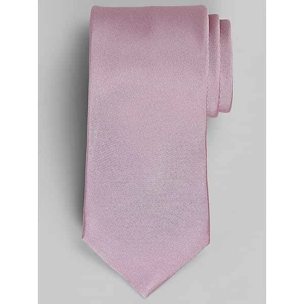 Awearness Kenneth Cole Men's Solid Silk Blend Twill Tie Pink - Size: One Size