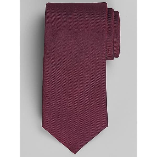 Awearness Kenneth Cole Men's Solid Silk Blend Twill Tie Purple - Size: One Size