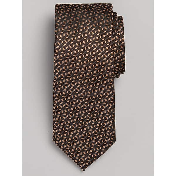 Egara Men's Narrow Pulsar Tie Brown - Size: One Size