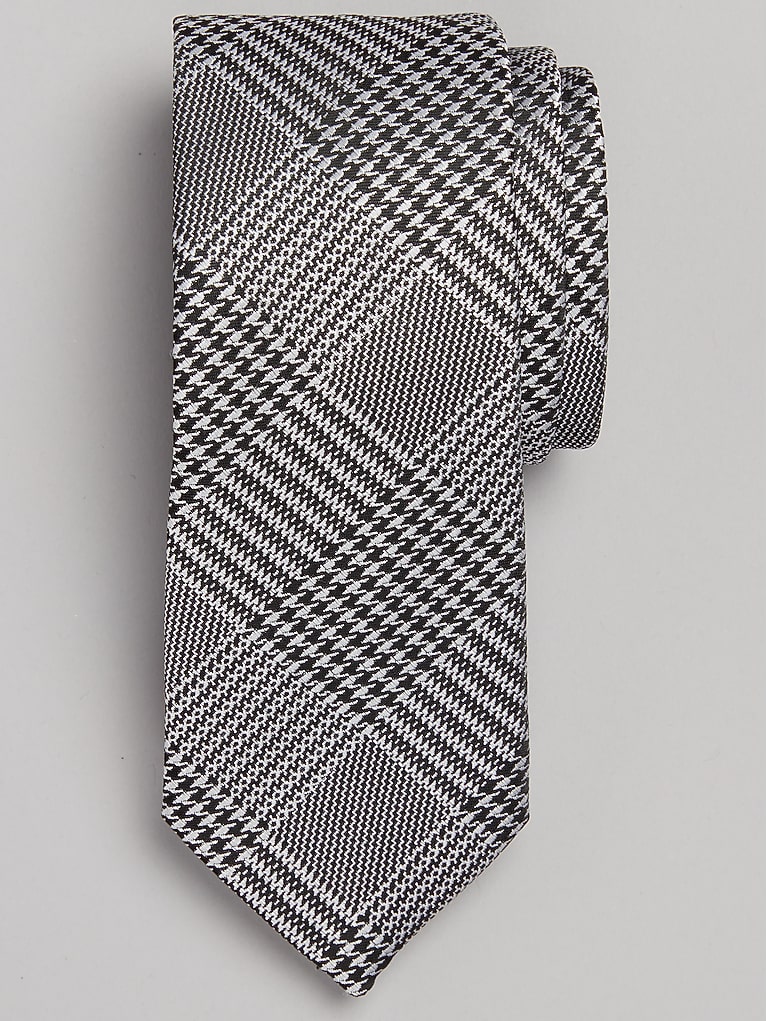 Egara Narrow Houndstooth Sampler Tie