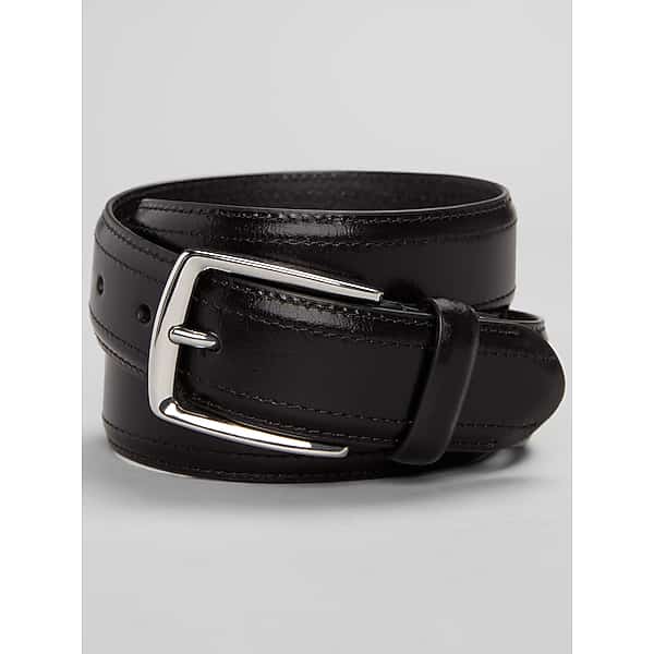 Joseph Abboud Men's Split Leather Belt Black - Size: 40 Waist