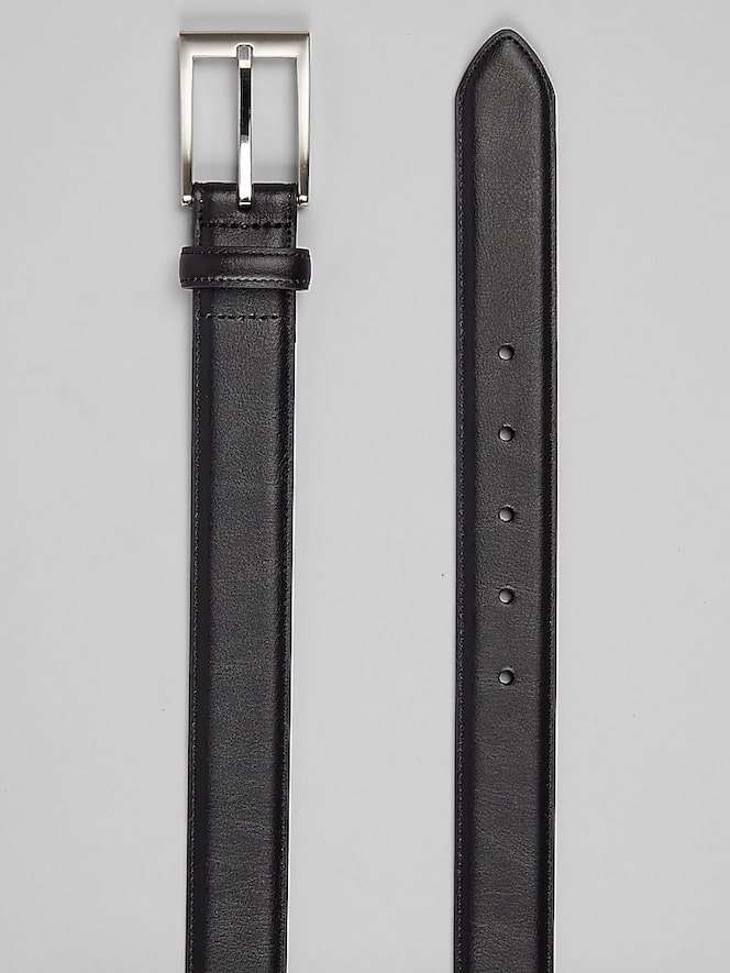 Joseph Abboud Feather Edge Leather Belt