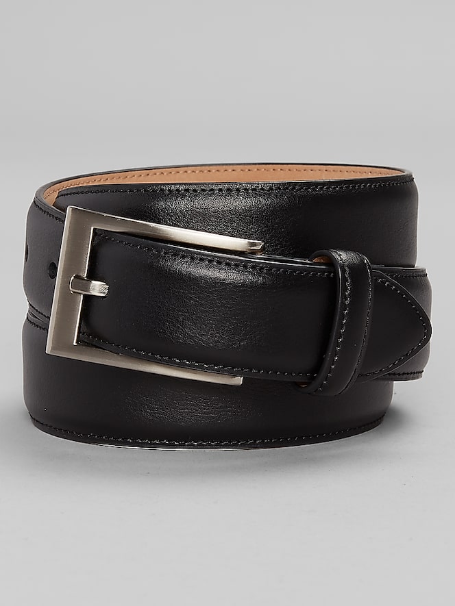 Joseph Abboud Feather Edge Leather Belt