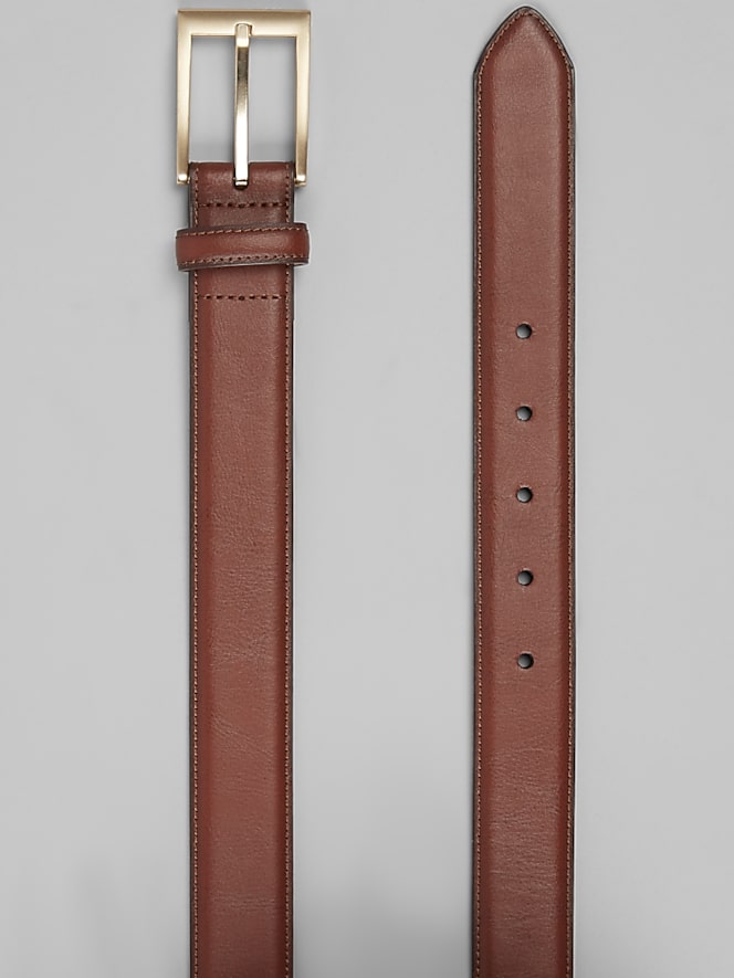 Joseph Abboud Feather Edge Leather Belt