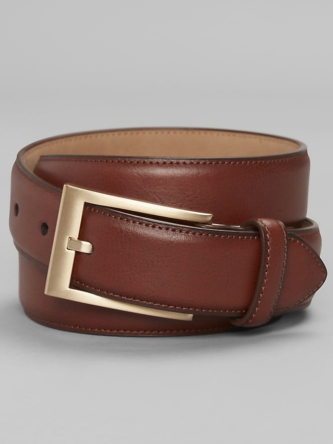Joseph Abboud Feather Edge Leather Belt