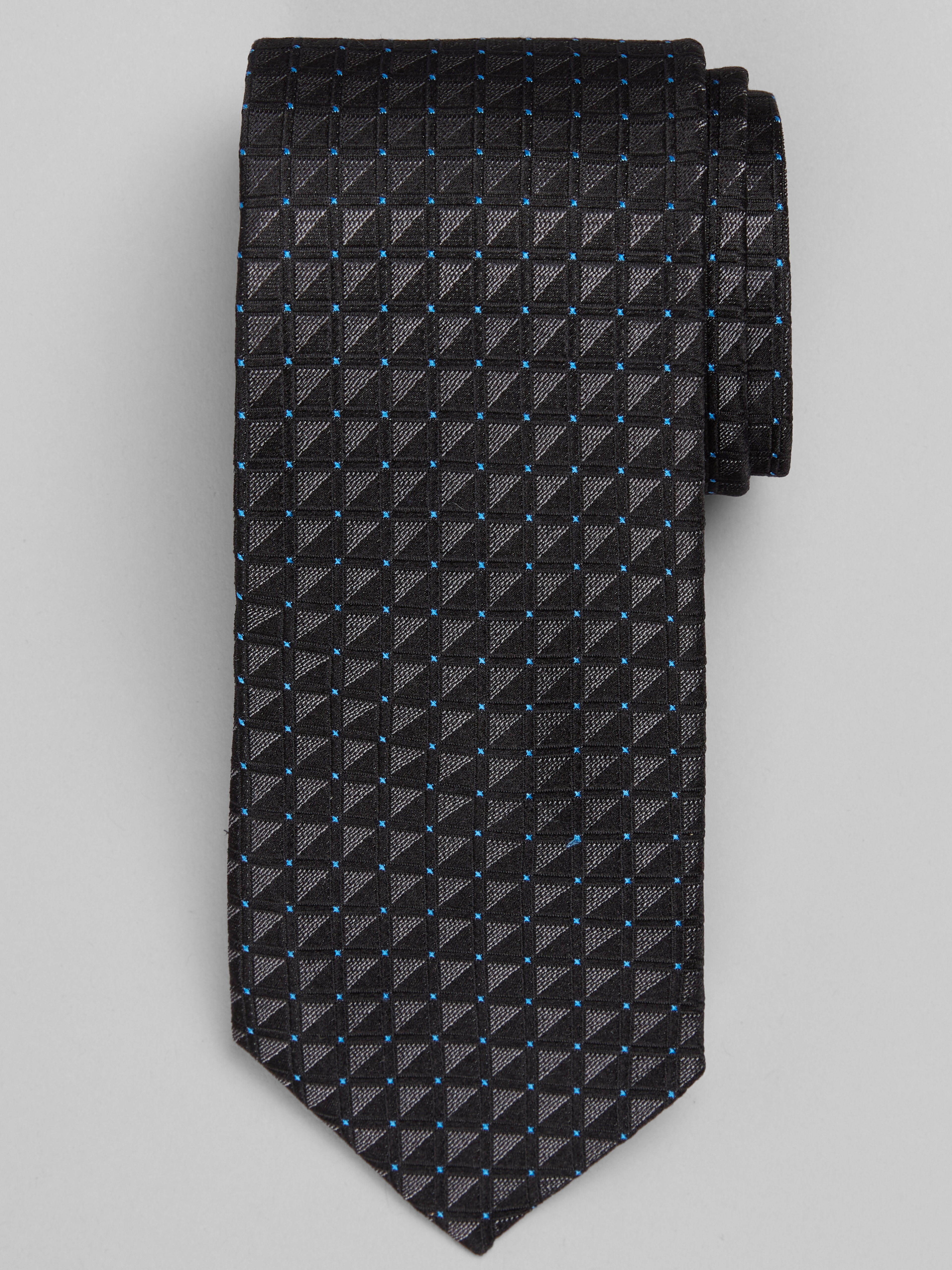 Narrow Geo Dot Tie